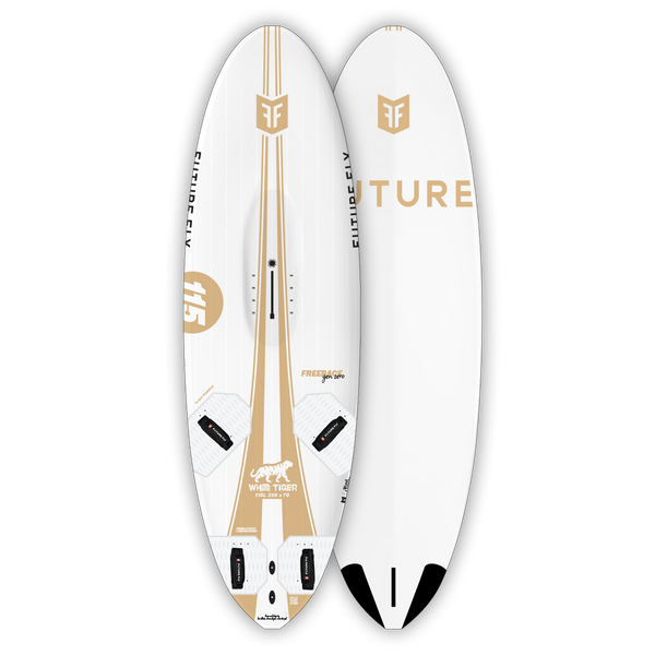 白樺風ビンテージホワイト　title「勇」 White Tiger - Freerace Windsurf Board - FUTURE FLY WORLD – Future